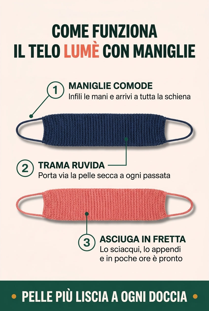 Asciugamano esfoliante Lumè